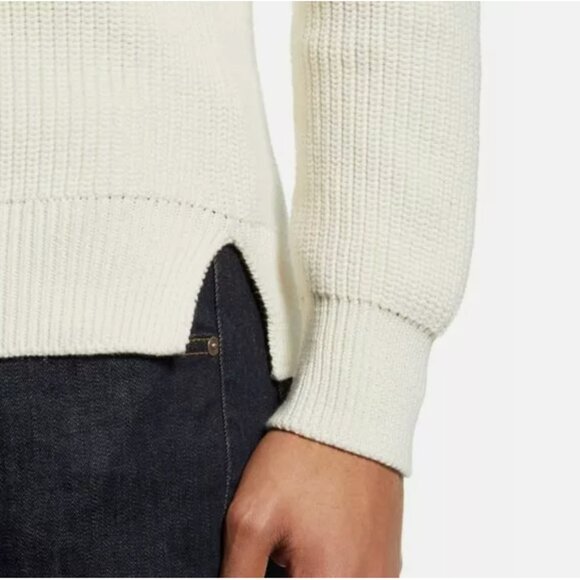 Goodlife Men's Slim-Fit Crewneck Pullover Sweater Cream Small - Picture 3 of 8